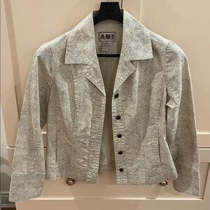 Armani Exchange White Blazer with Cream dots